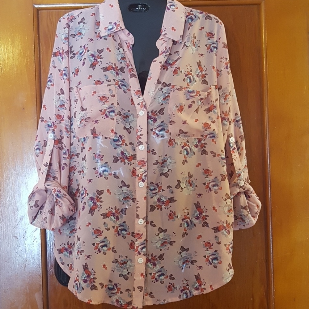 Long sleeve button up dress shirt